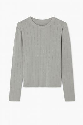 Pieces PCSALIMA LS O-NECK KNIT TOP FC Silver/DTM lurex 17160196 Pieces PCSALIMA LS O-NECK KNIT TOP FC Silver/DTM lurex 17160196