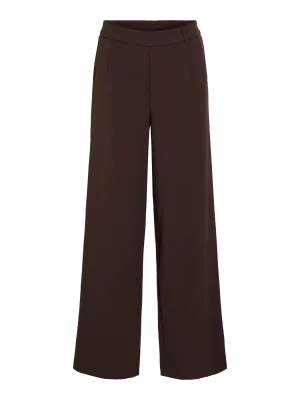 Vila VIVARONE HW WIDE PANT - NOOS Coffee Bean 14087407