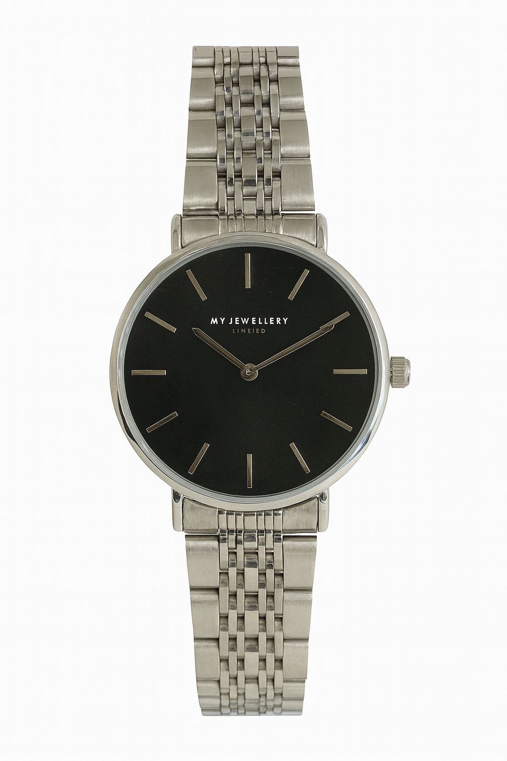 My Jewellery Horloge Zwarte Wijzerplaat Zilver My Jewellery Horloge Zwarte Wijzerplaat Zilver