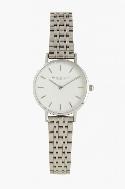 My Jewellery Horloge Ronde Wijzerplaat Zilver