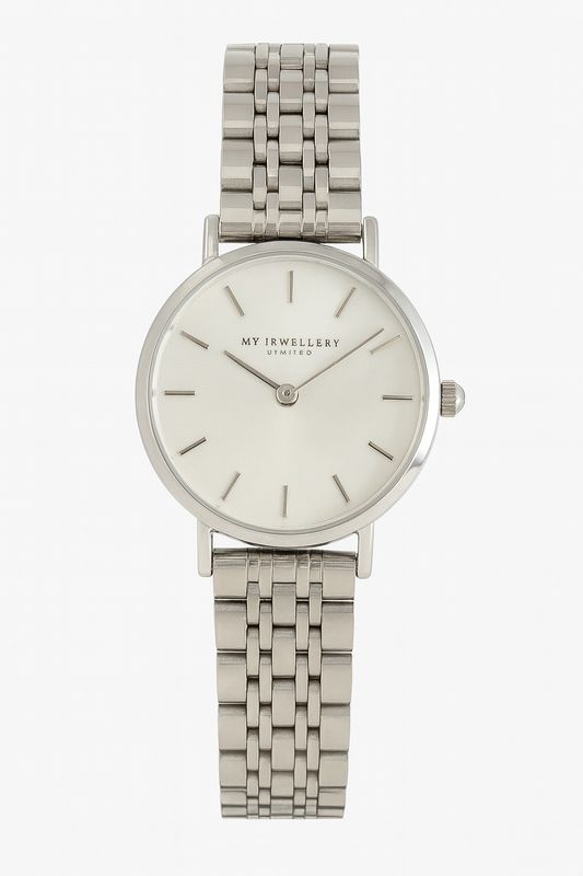 My Jewellery Horloge Ronde Wijzerplaat Schakels Zilver