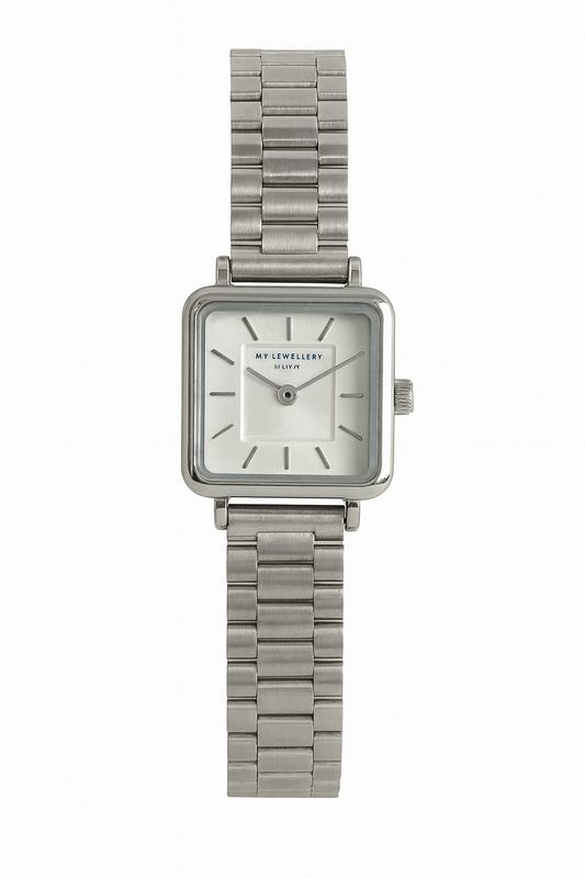 My Jewellery Horloge Vierkante Wijzerplaat Zilver