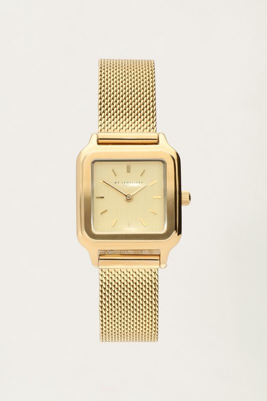 My Jewellery Horloge Vierkante Wijzerplaat Goud