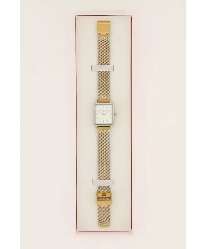 My Jewellery Horloge Vierkant Multicolor Zilver
