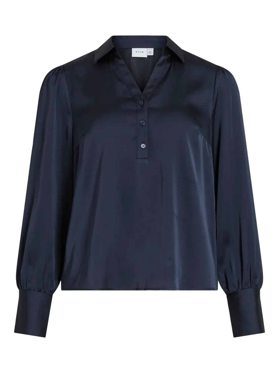 Vila VIENNA RAVENNA L/S V-NECK TOP Navy Blazer 14117549