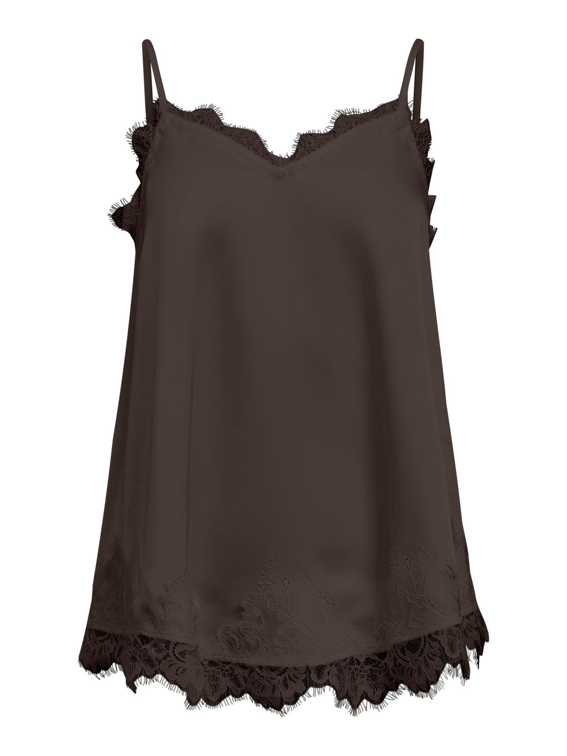Object OBJNALINE REG SLIP LACE TOP E VIP 2: Seal Brown 23049811