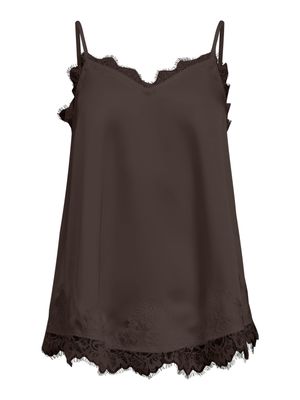 Object OBJNALINE REG SLIP LACE TOP E VIP 2: Seal Brown 23049811