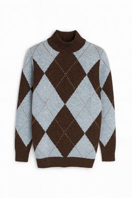 Nameless Jurk Ruit Blauw/bruin 7100