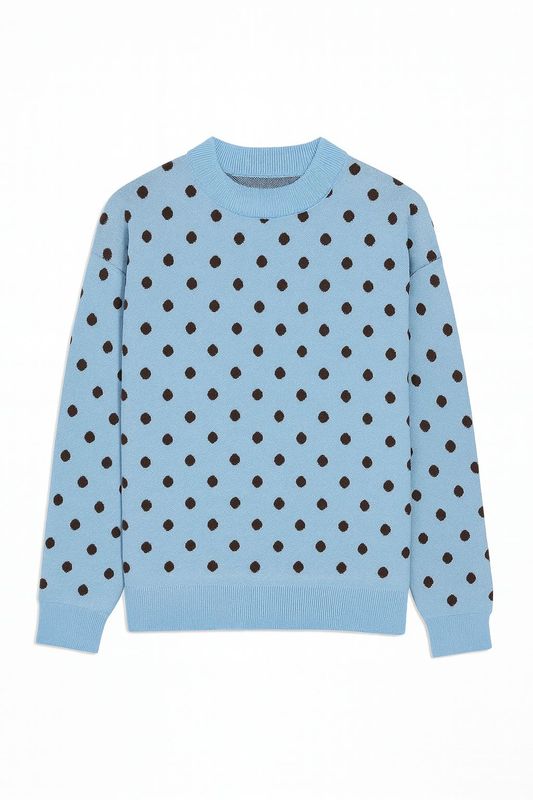 Nameless  Pullover Polka Dot Light Blue 1924