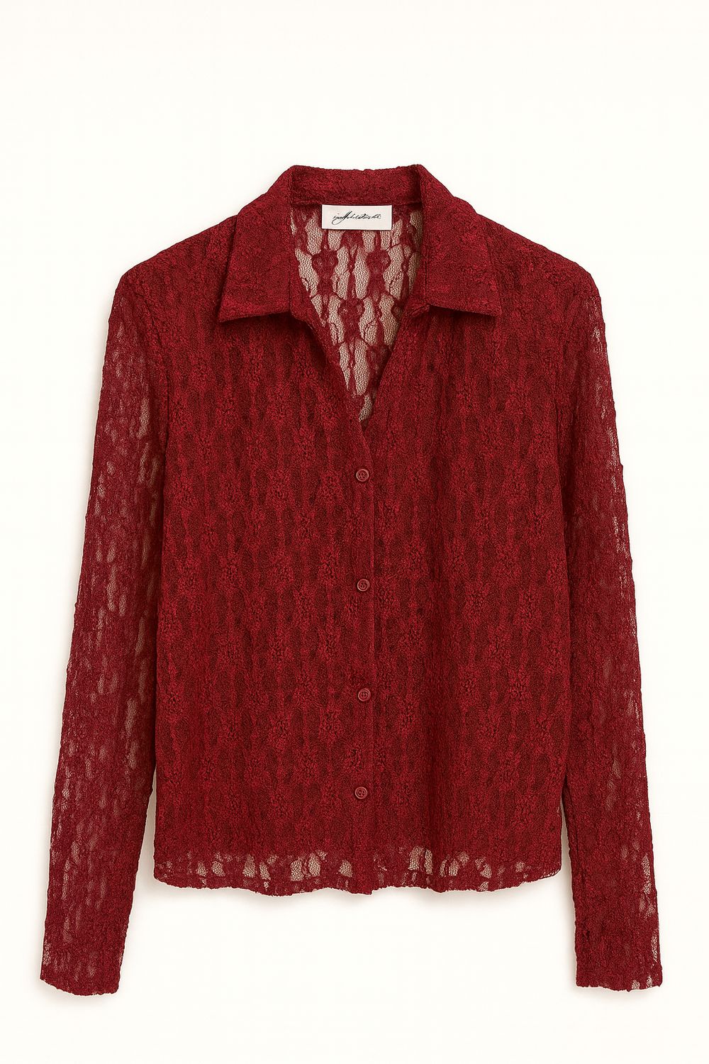 Ambika kanten blouse bordeaux 70010