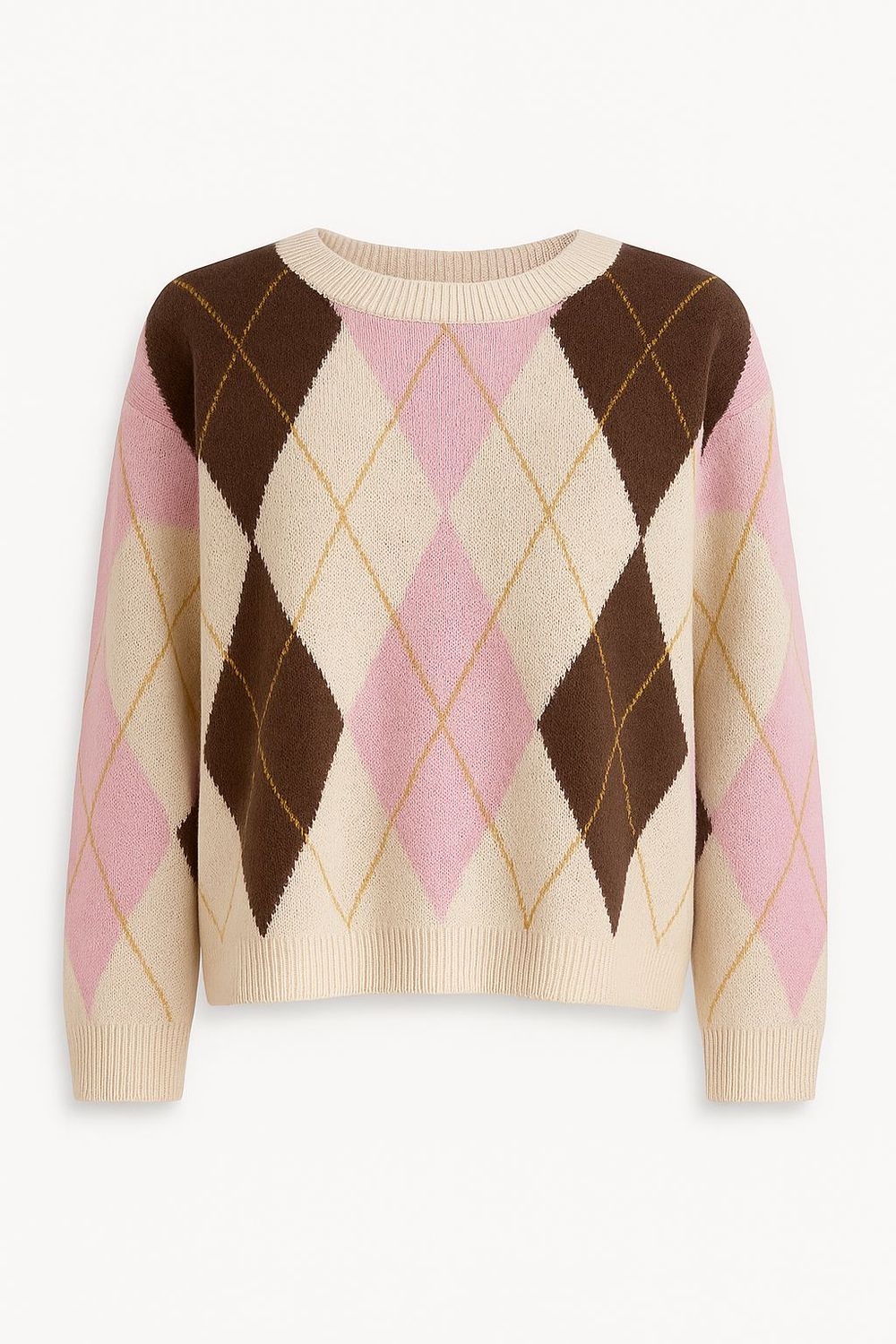 Nameless trui ruit roze JP8315