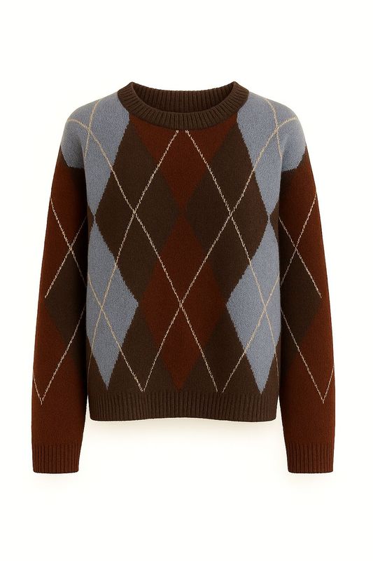 Nameless trui ruit Blauw JP8315