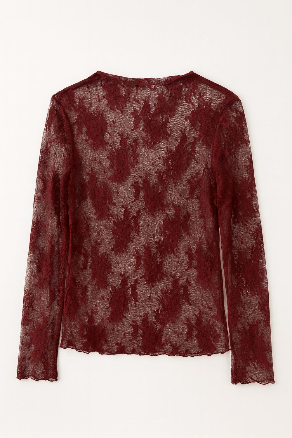 Ambika Mesh Top Kant Burgundy Celeste