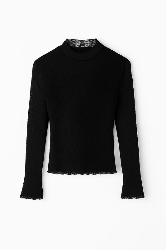 Ambika Top kant Kaya zwart Kaya-2510