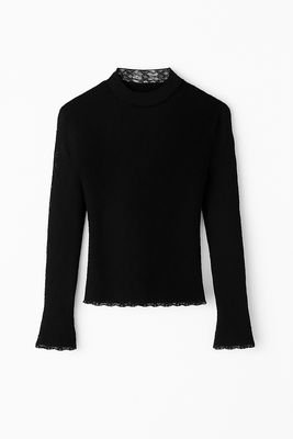 Ambika Top kant Kaya zwart Kaya-2510