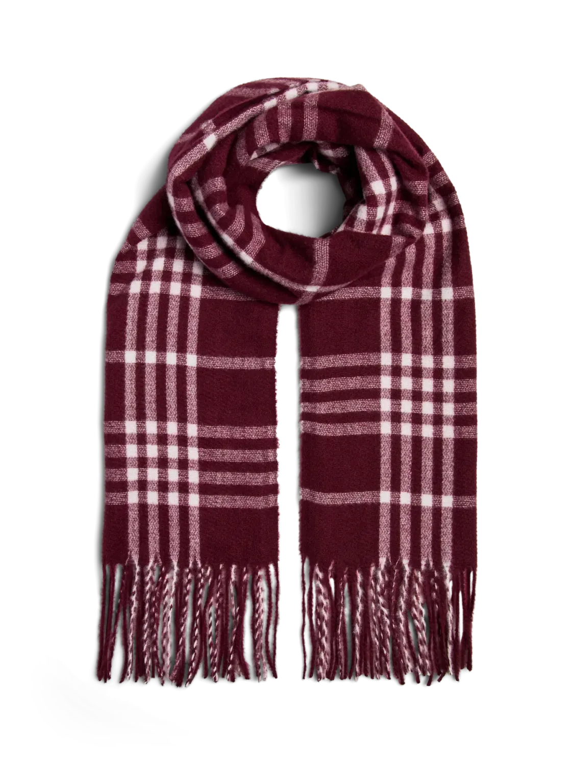 Pieces PCLESIA LONG SCARF PWP BC Tawny Port/PINK-A-BO 17132355