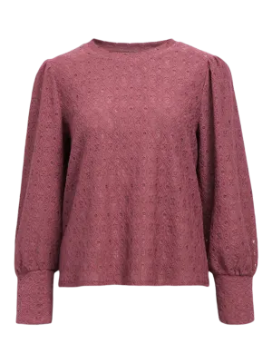 Object OBJLAILA L/S RE TOP NOOS Rose Brown 23046626