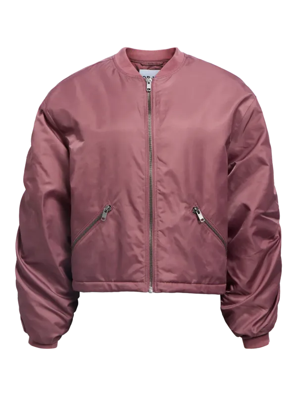 Object OBJMARY NEW L/S LO SH BOMBER JACKET: Rose Brown 23048373