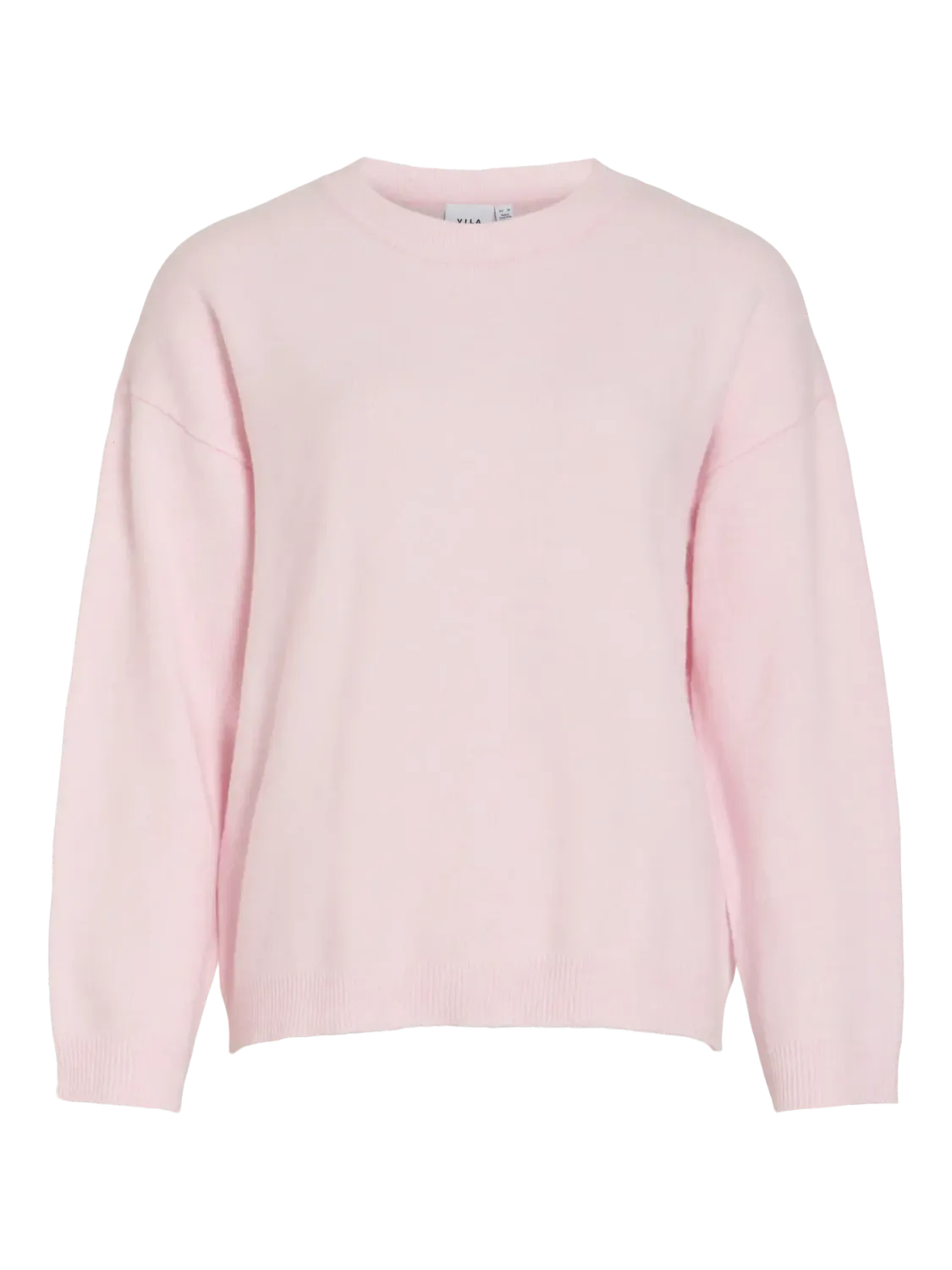 Vila VILIGA L/S O-NECK KNIT TOP - NOOS Cherry Blossom/MELAN 14113016 Vila VILIGA L/S O-NECK KNIT TOP - NOOS Cherry Blossom/MELAN 14113016