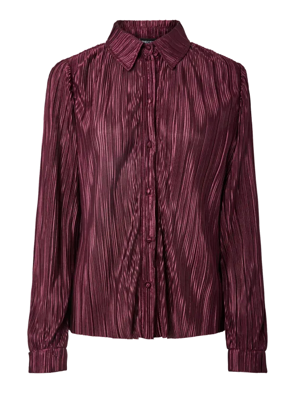 Pieces PCNORA LS SHIRT JRS Winetasting 17166528