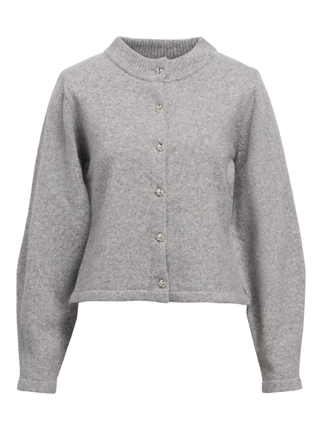 Object OBJZARI L/S RE KNIT CARDIGAN 142 Medium Grey Melange 23047917 Object OBJZARI L/S RE KNIT CARDIGAN 142 Medium Grey Melange 23047917