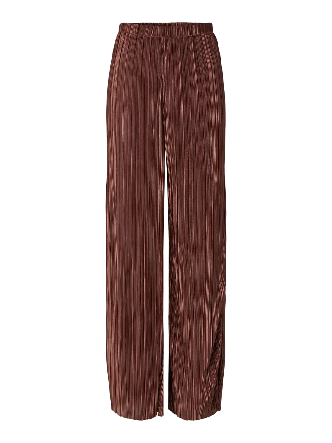 Pieces PCNORA HW WIDE PANTS JRS Hot Fudge 17166529