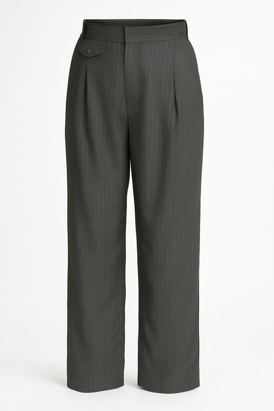 Ambika pantalon stripe striped grey Lyke