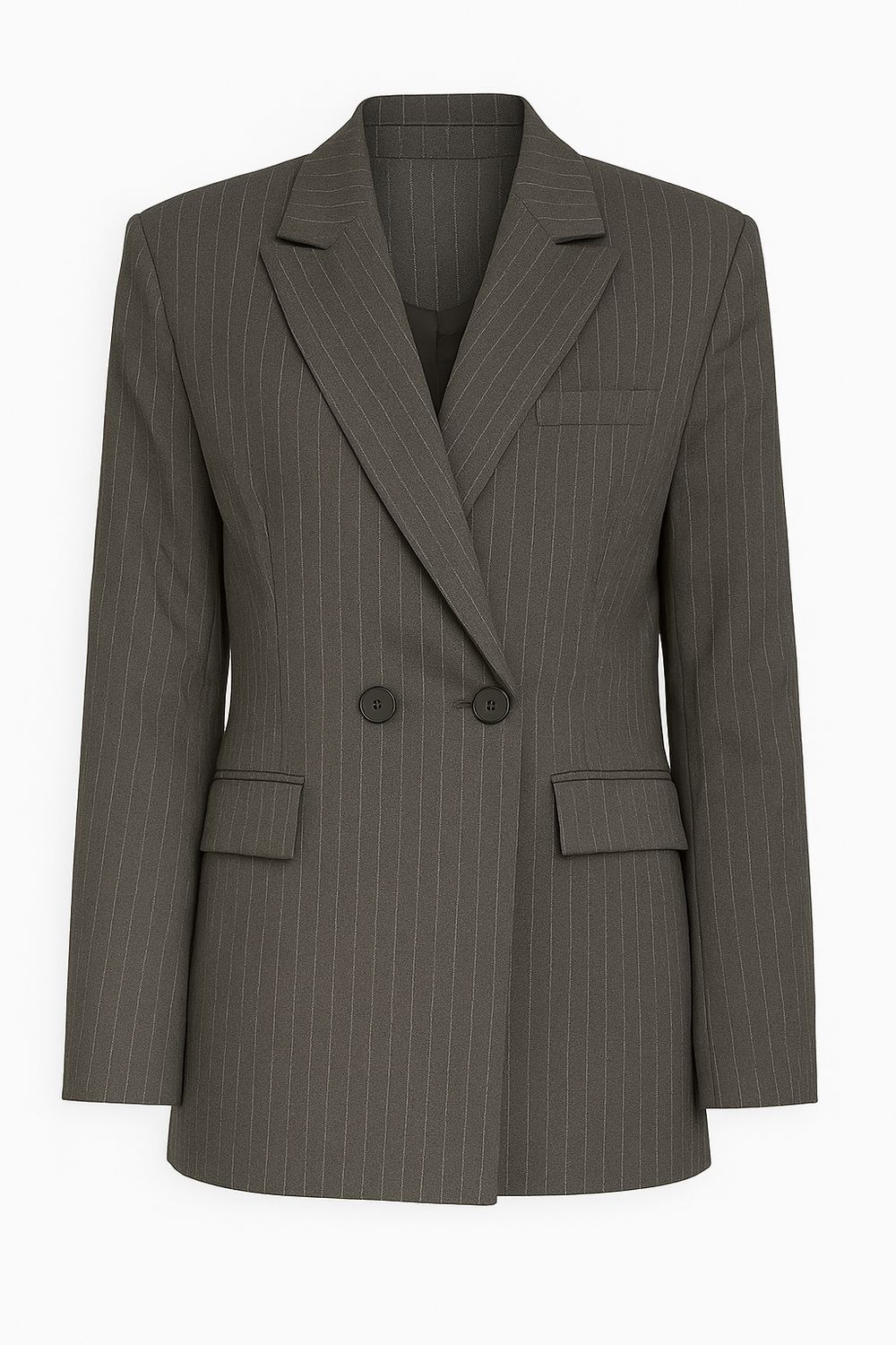 Ambika blazer getailleerd striped grey Silvi-streep Ambika blazer getailleerd striped grey Silvi-streep