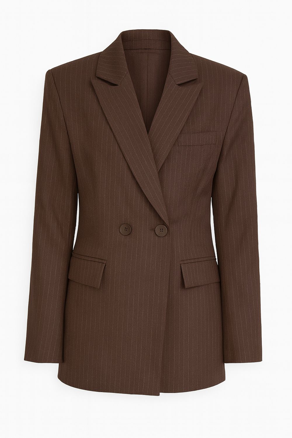 Ambika blazer getailleerd striped coffee Silvi-streep Ambika blazer getailleerd striped coffee Silvi-streep