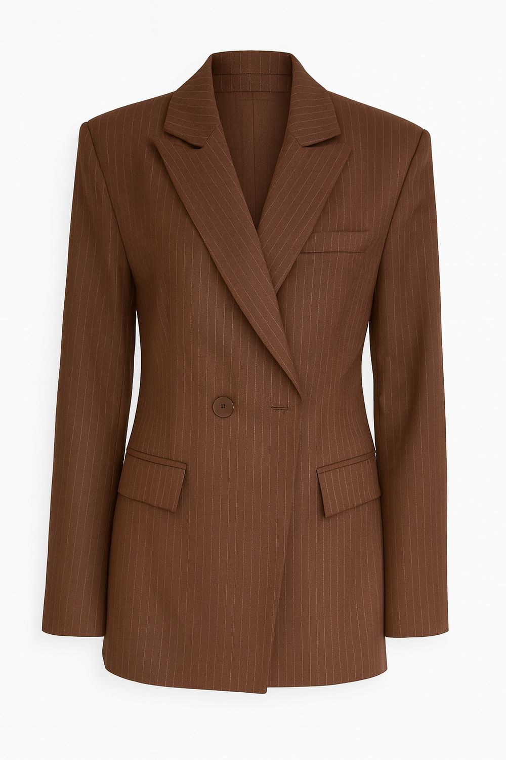 Ambika blazer getailleerd striped taupe Silvi-streep