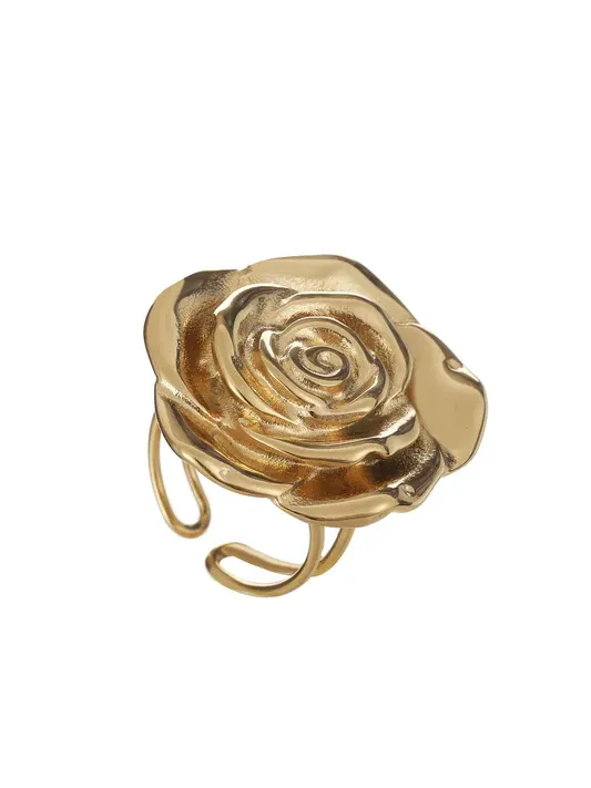 Rose & Camellia ring groot roos gold 11920-6d