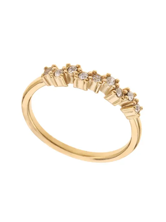 Rose & Camellia ring met stras steentjes #18 gold 11920-3e