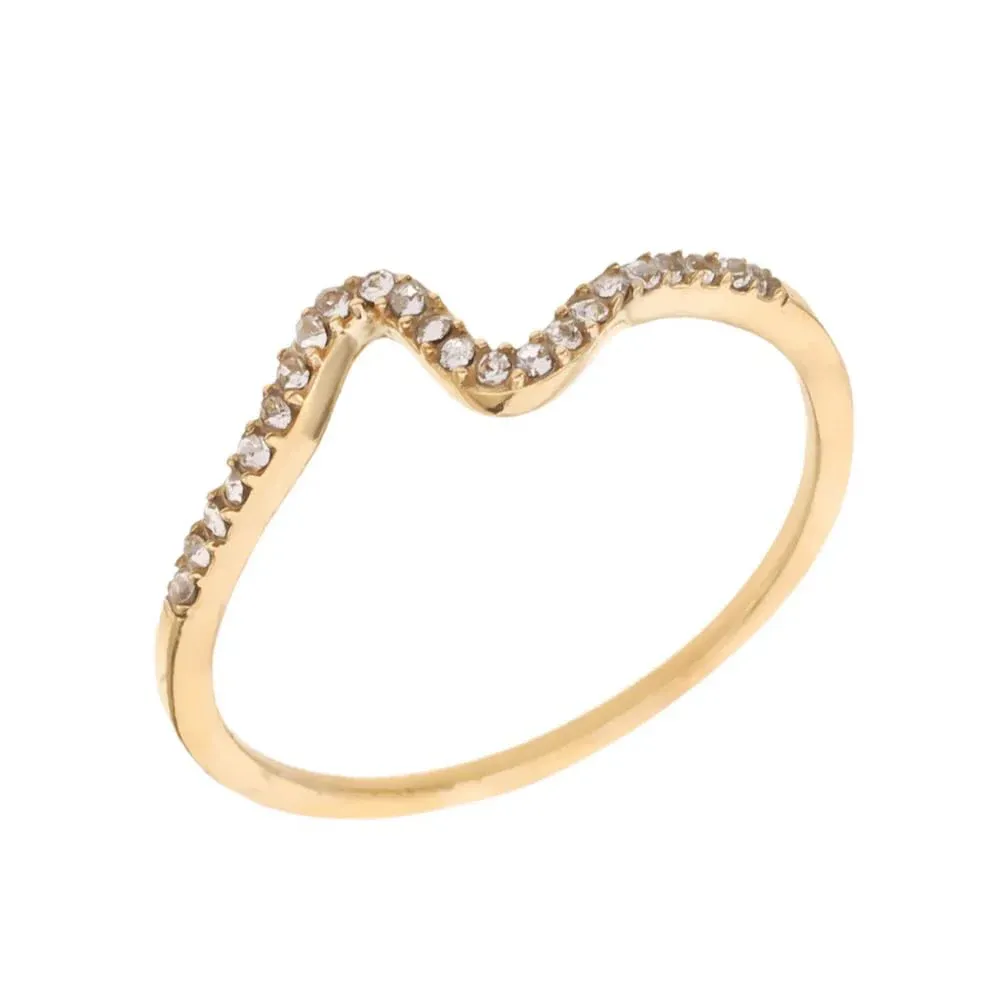 Rose & Camellia ring met stras patroon #17 gold 11920-3f