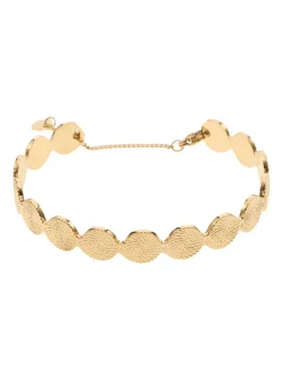 Rose & Camellia bangel rond patroon gold 11920-8a