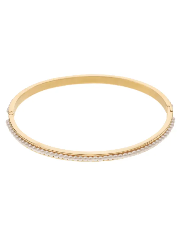 Rose & Camellia parel bangle gold 11920-11b