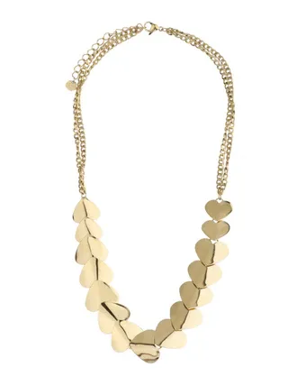 Rose & Camellia ketting met harten gold 11240-11