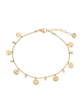 Rose & Camellia armband munt en stras gold 11920-5c