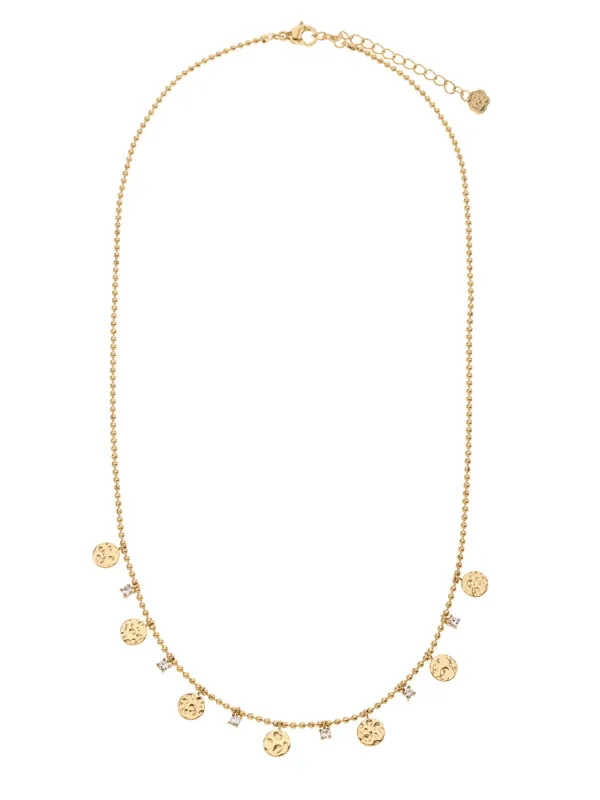 Rose & Camellia ketting rondjes en diamantjes gold 11920-9b