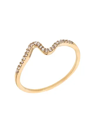 Rose & Camellia ring stras patroon #18 gold 11920-3c