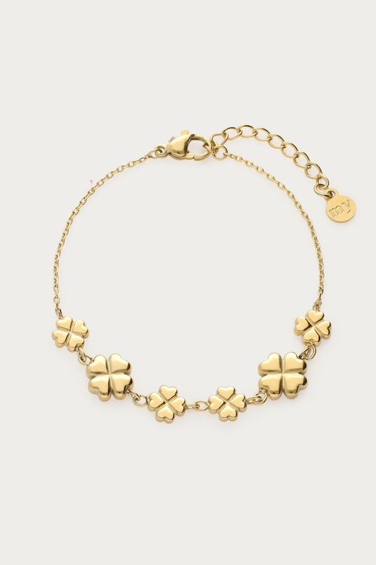 My Jewellery Bracelet 6 clovers Gold MJ14837