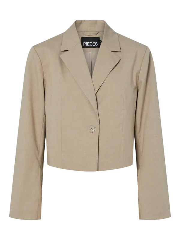 Pieces PCROSA SHORT BLAZER NOOS BC Greige 17162393