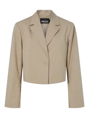 Pieces PCROSA SHORT BLAZER NOOS BC Greige 17162393