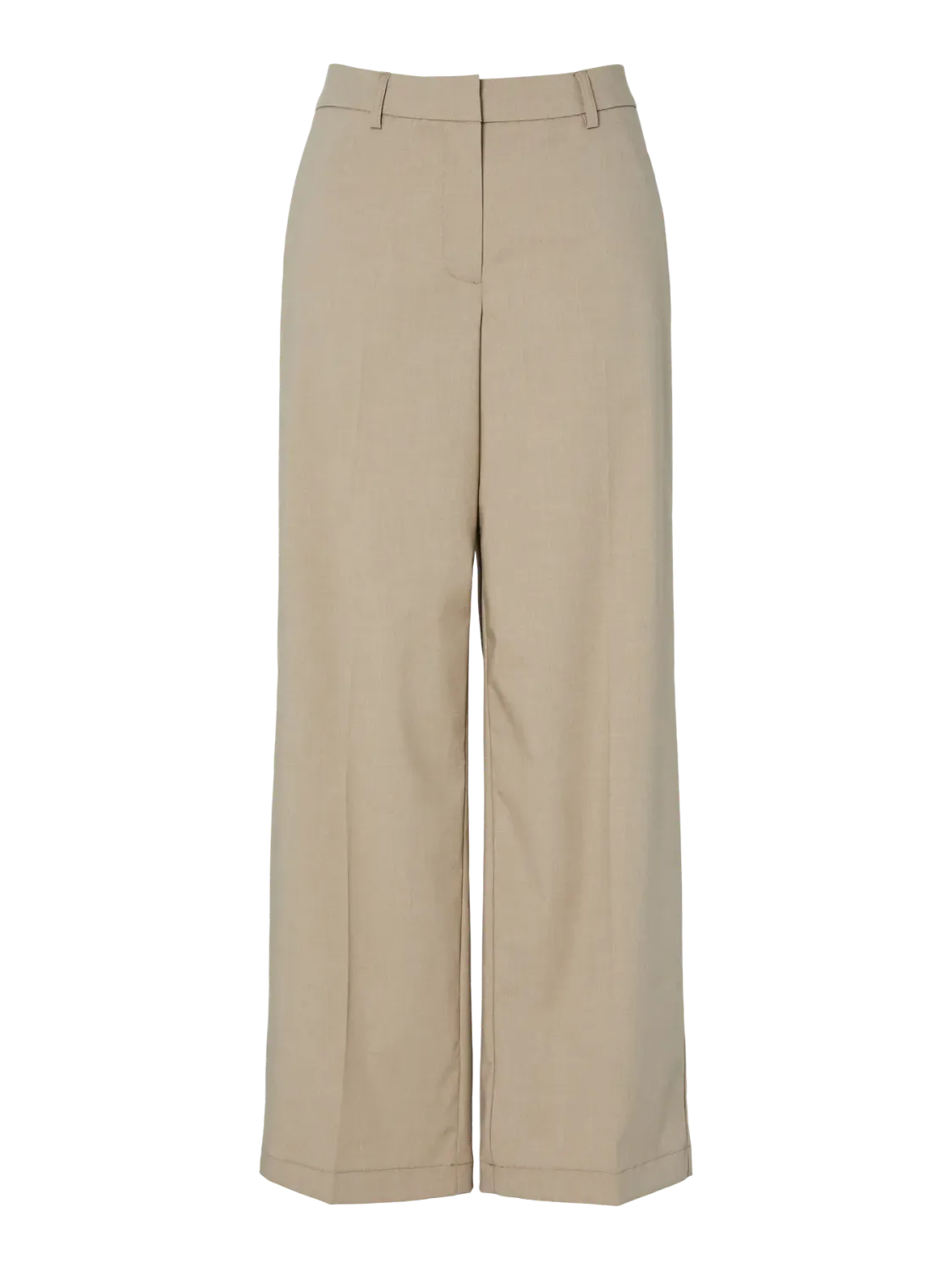 Pieces PCROSA HW WIDE PANT NOOS BC Greige 17162394