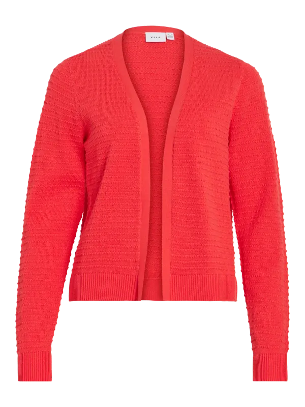 Vila VILOLLO SHORT L/S KNIT CARDIGAN - N: Hibiscus 14111561