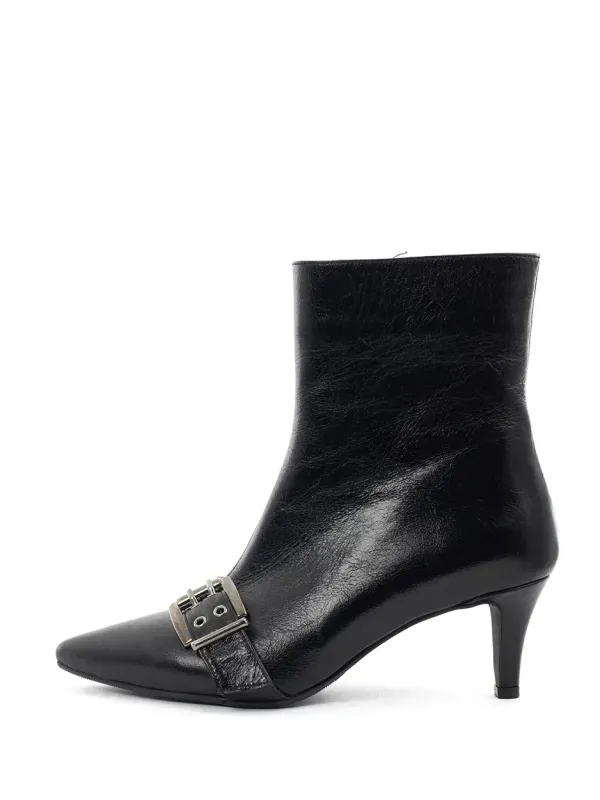 Babouche Lifestyle Enkellaars met gesp BLACK BN-ELBA-105