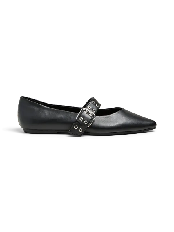 Pieces PCSAGA BUCKLE BALLERINA Black 17156842