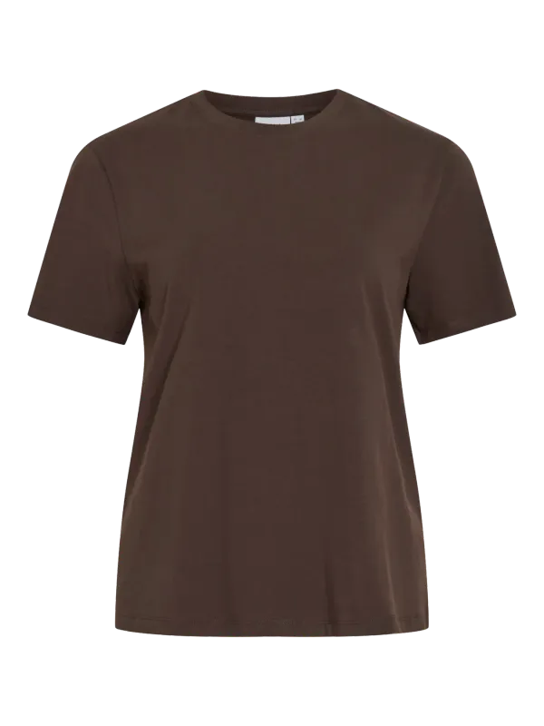 Vila VINORA S/S T-SHIRT - NOOS Coffee Bean 14103448