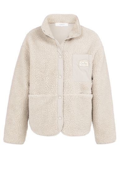 YaYa Teddy jack met nylon borstzak HEATHER GREY 02-001067-601