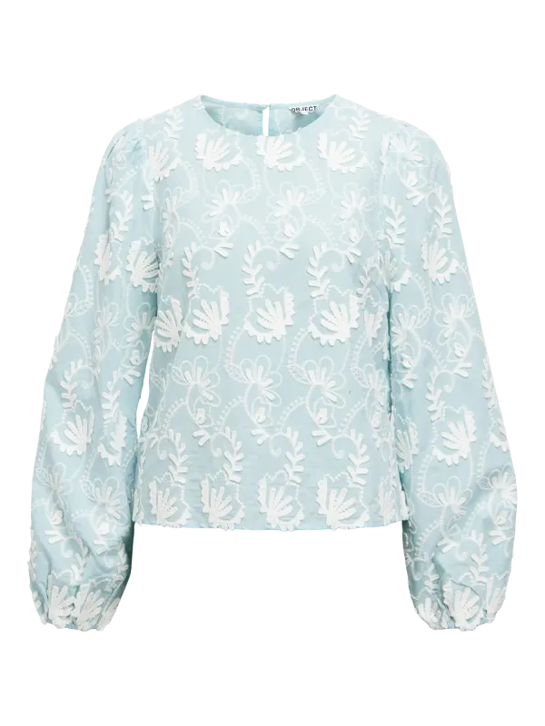 Object OBJMYA RE L/S TOP NOOS Winter Sky/Cloud dan 23046020
