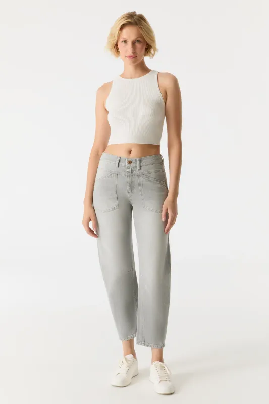 Cup Of Joe Denim arc leg Light Grey Selena